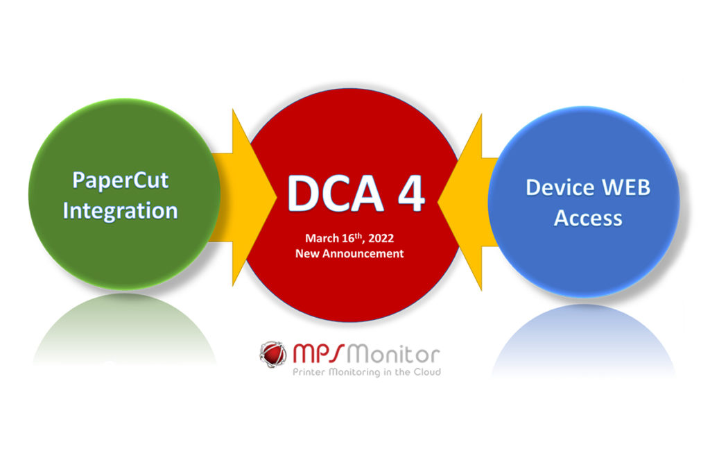 MPS Monitor introduces its new Data Collection Agent (DCA) with revolutionary IoT technology, PaperCut integration and Device Web Access